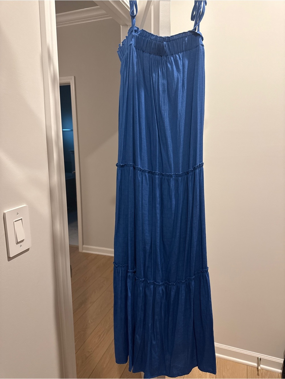 Blue Tiered Maxi Dress